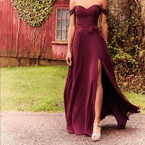 Morilee chiffon bridesmaid dress - charcoal
